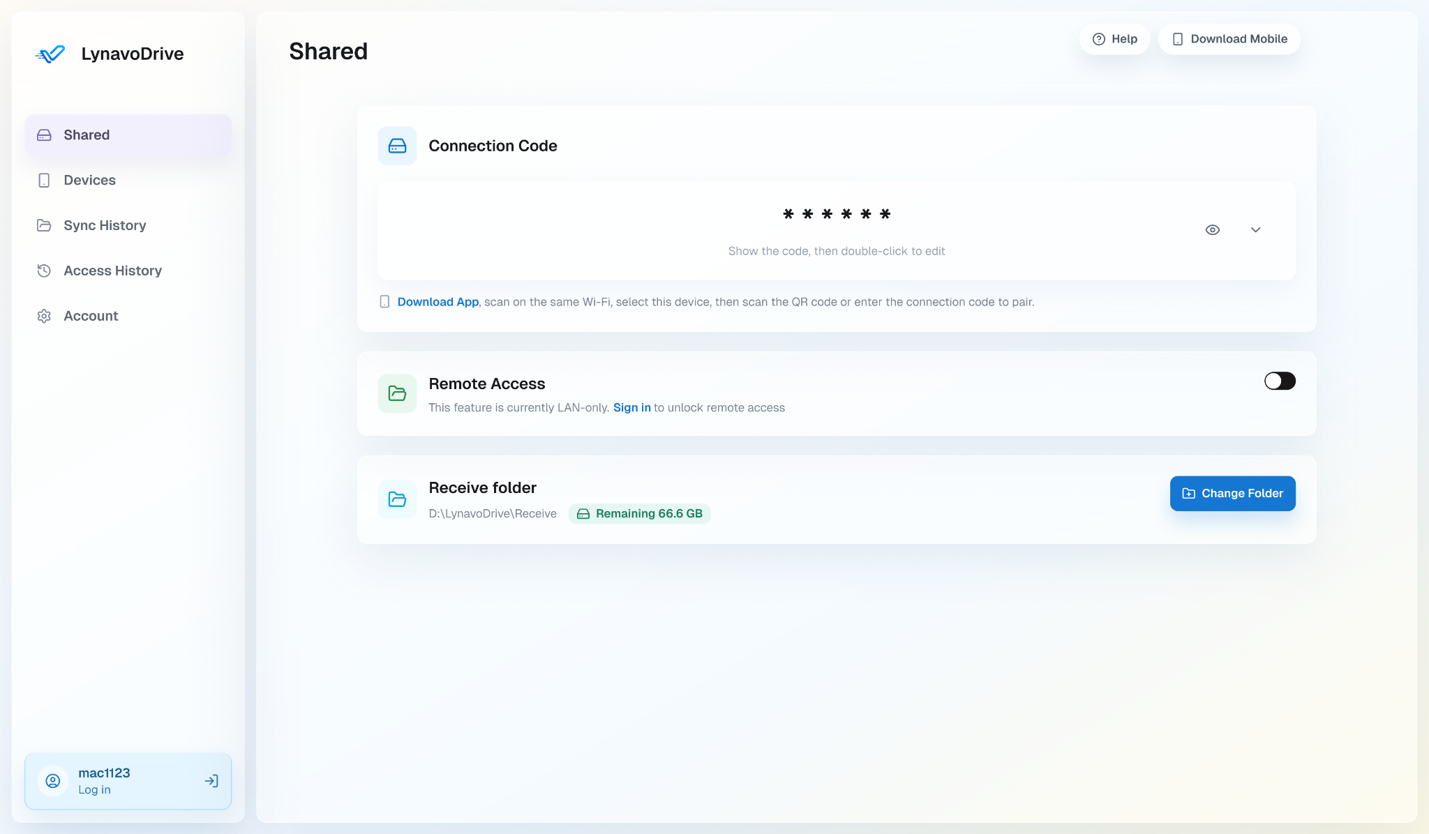 Sharing controls